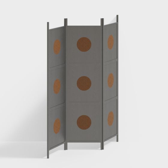 Chic Low-Poly 3D Screen Model for Interior Design