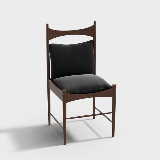 Mid-Century Modern Chair 3D model for Stylish Spaces
