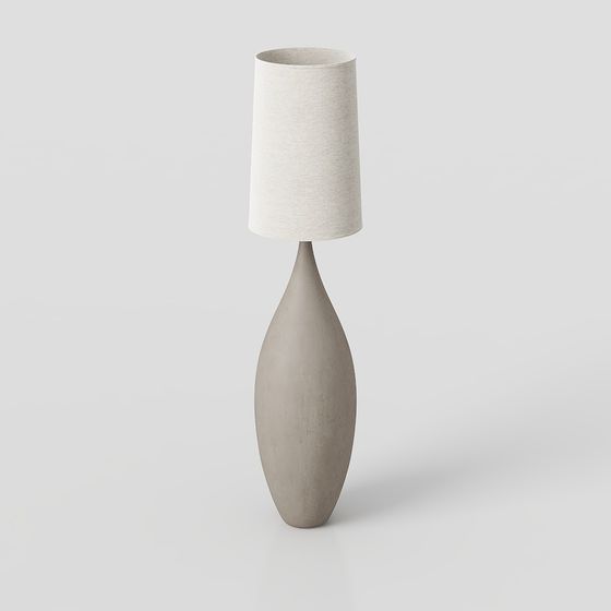 Stylish Low-Polygon Table Lamp 3D model