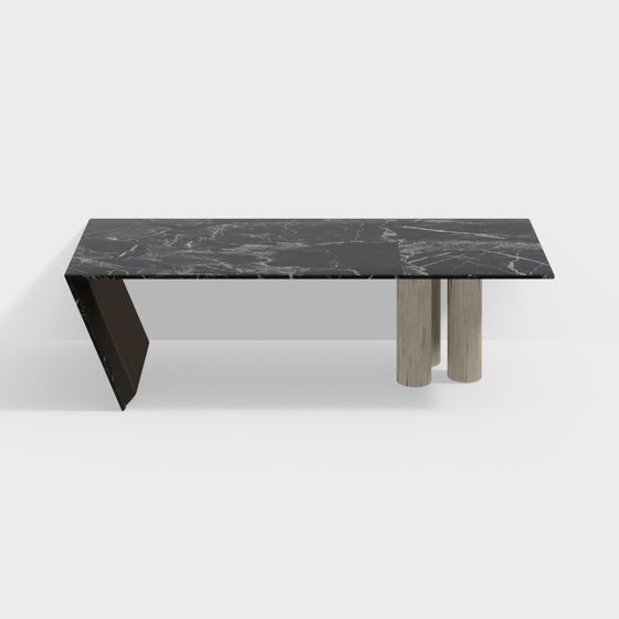 Urban Marble Dining Table 3D model