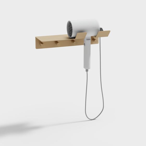 Minimalist Bathroom Storage Rack 3D model