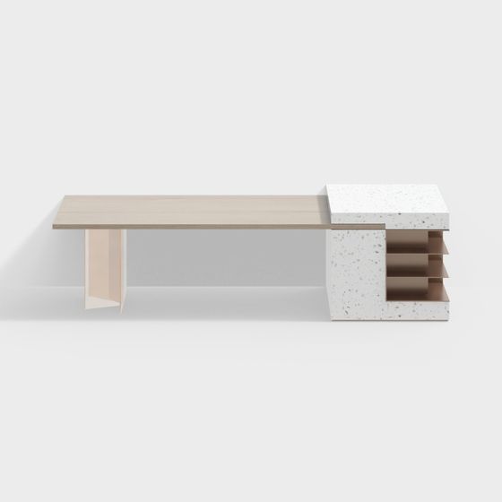 Urban Edge Desk 3D model