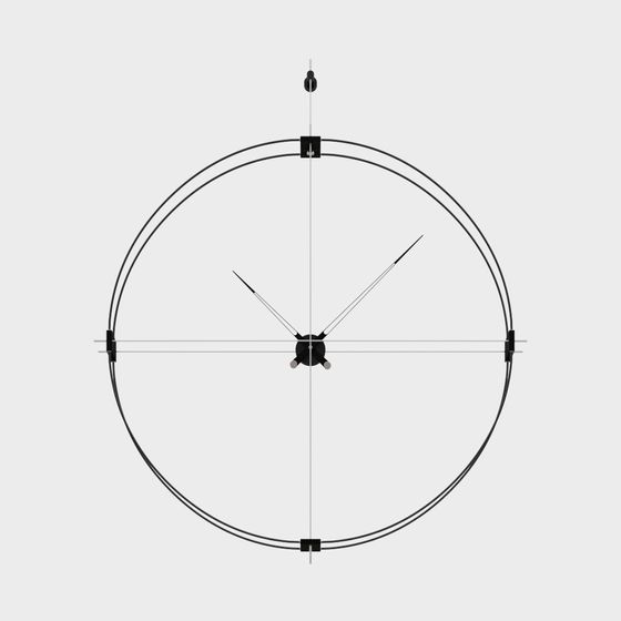 Minimalist Wall Clock 3D model