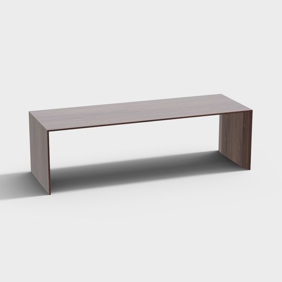 Urban Bench 3D model for Modern Design