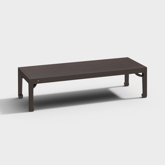 Elegant Low-Poly Coffee Table 3D model