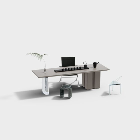 Modern Urban Office Desk 3D model