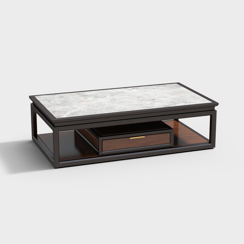 Zhida Home - New Chinese Long Tea Table Solid Wood Tea Table CK2132-66