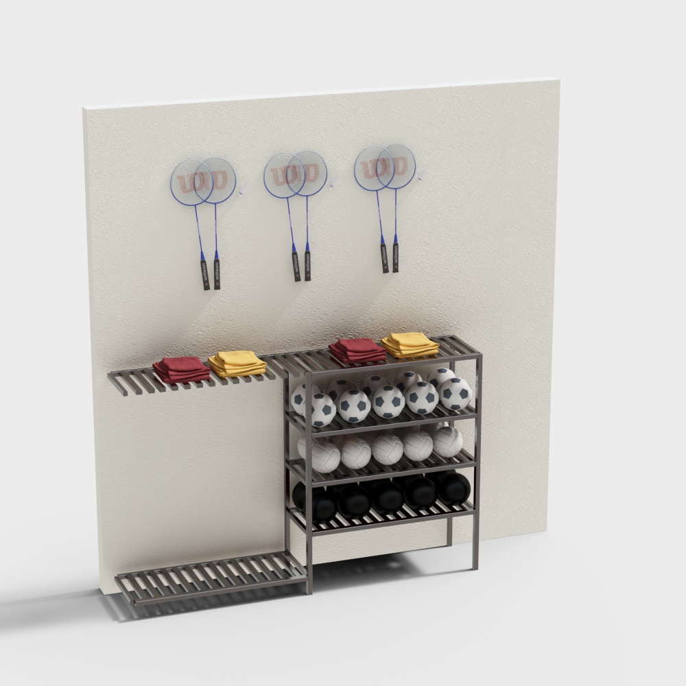 木製運動用品展示架