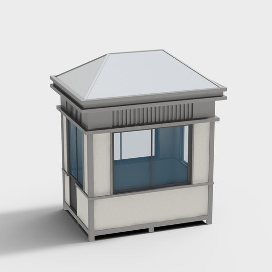 Stylish Urban Pavilion 3D model for Creative Projects