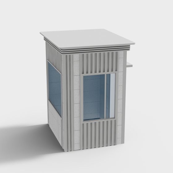 Urban Watchtower Low-Poly 3D model