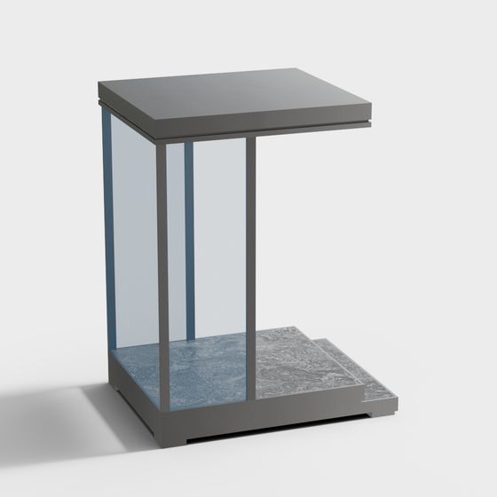 Stylish Minimalist Side Table 3D model