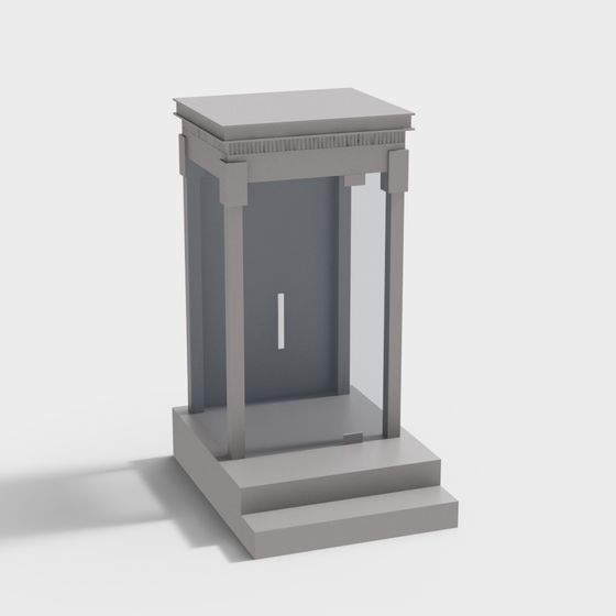 Ancient Roman Colonnade 3D model