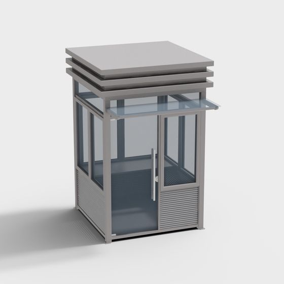 Stylish Low-Poly City Outpost 3D model