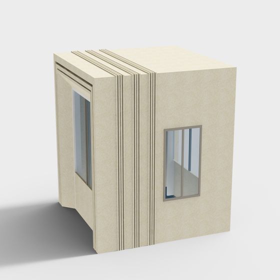 Minimalist Industrial Style Cottage 3D model