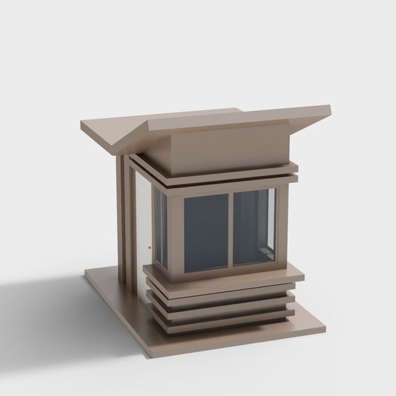 Modern Urban Pavilion 3D model