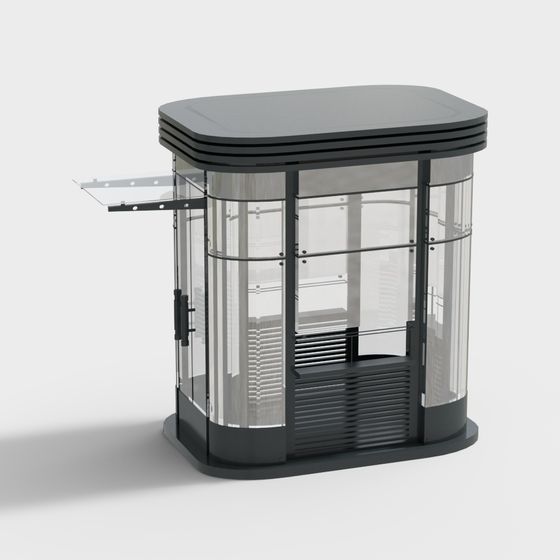 Sleek Low-Polygon Elevator 3D model