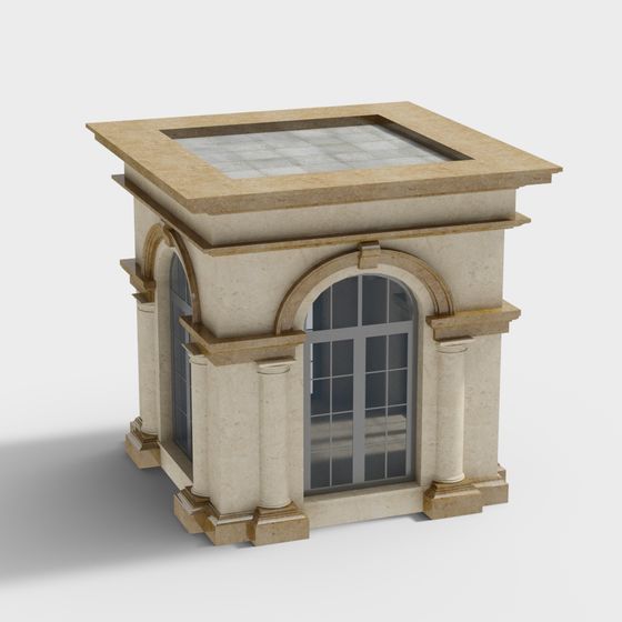 Classic Portico 3D Model