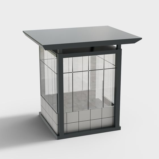 Urban Glass Pavilion 3D model
