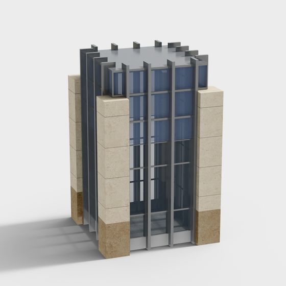 Urban Horizon Skyscraper 3D model