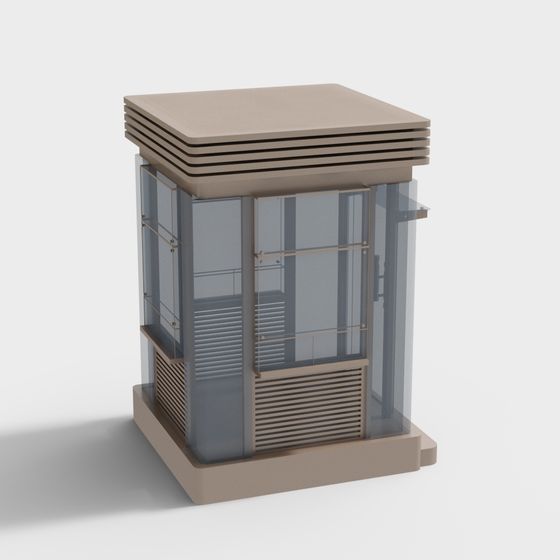 Urban Sentinel Pavilion 3D model for Creative Use