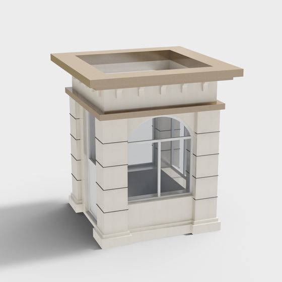 Urban Window Architectural Element 3D model for Creative Projects