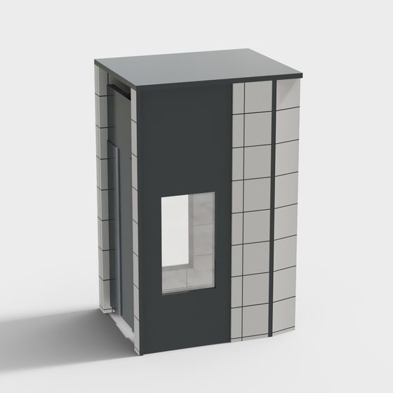 Urban Porch Low Poly 3D model