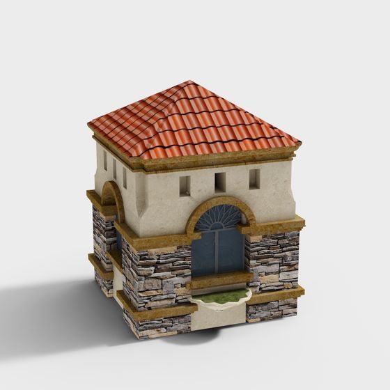 Enchanting Low-Polygon Cottage 3D model
