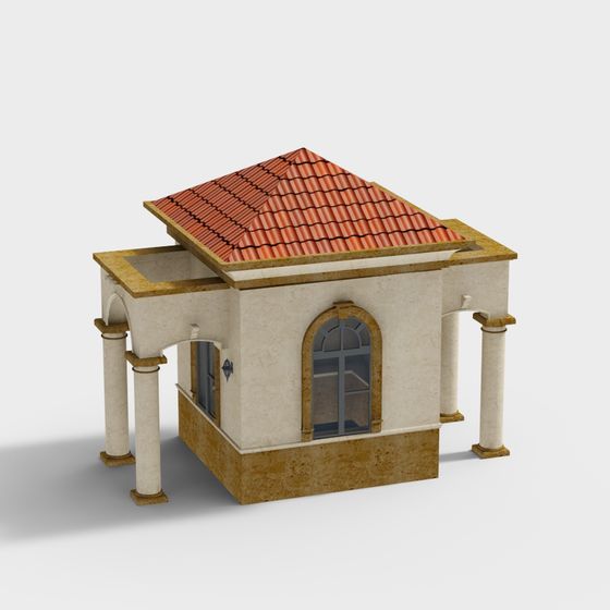 Charming Low-Poly Cottage 3D model