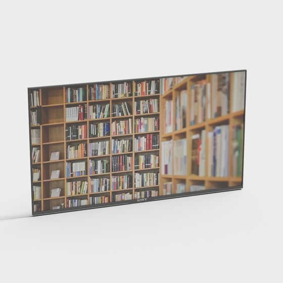 Library Bookshelf 3D model