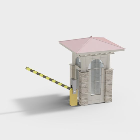 Modern Entry Pavilion 3D model