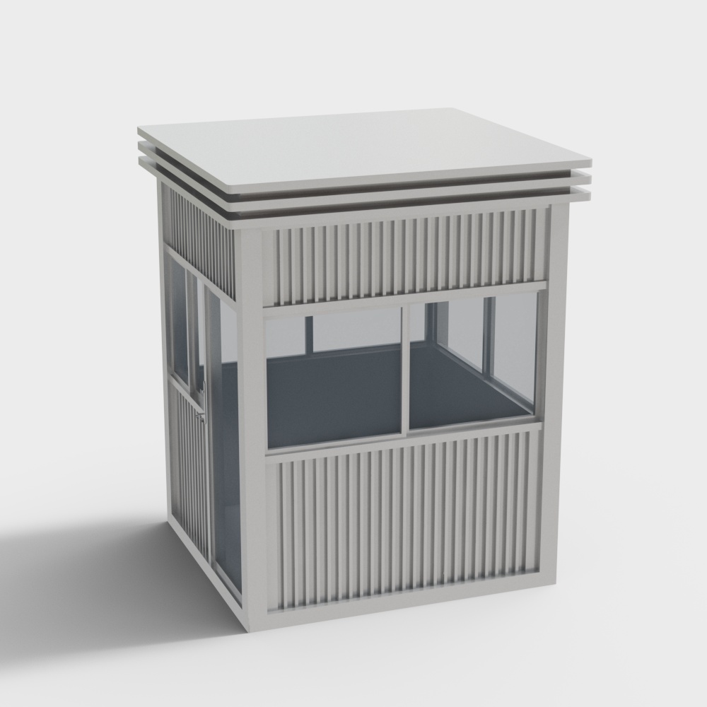 Anticorrosive wooden guard box security booth