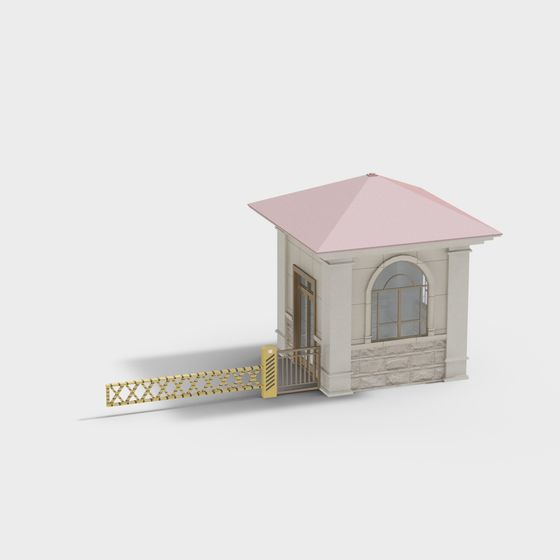 Elegant Garden Gate House 3D model