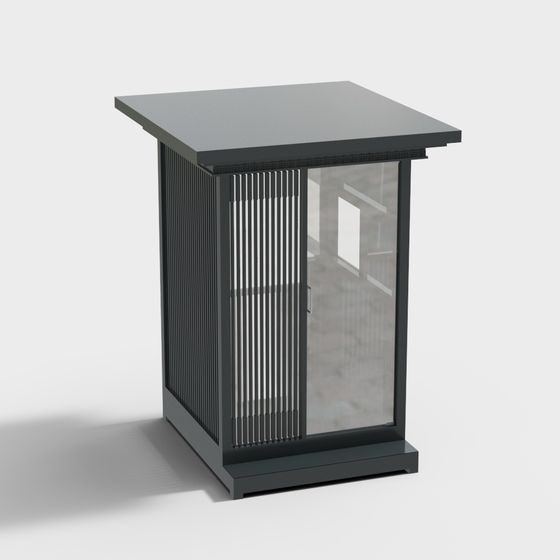 Urban Window Low-Poly 3D model