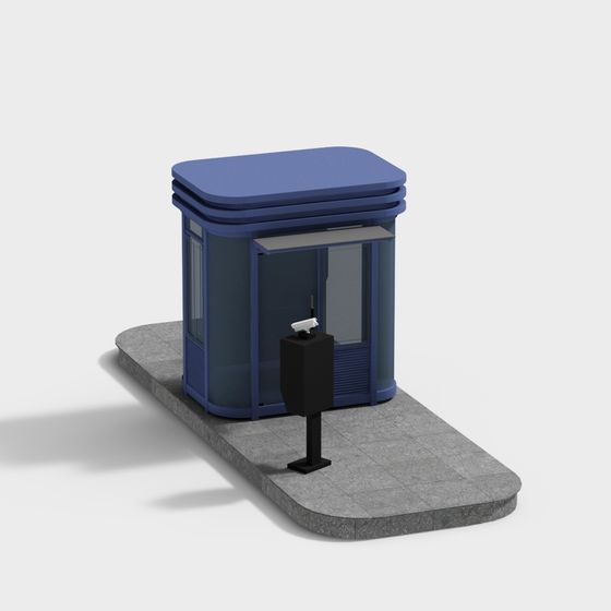 Stylish Urban Watchtower 3D model for Creative Projects
