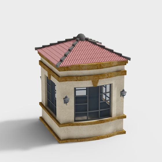 Charming Country Cottage 3D Model