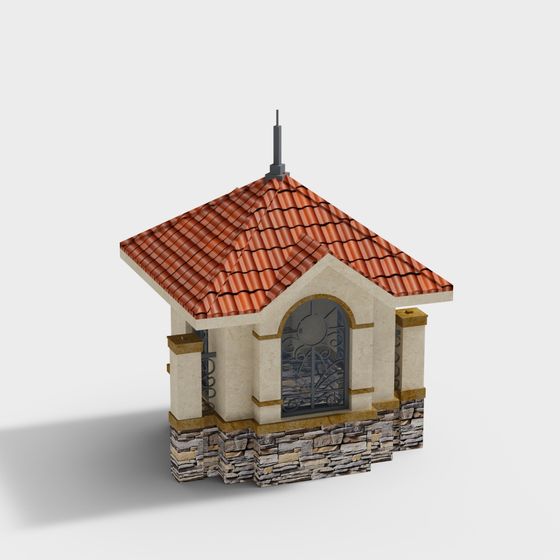Charming Country Cottage 3D Model