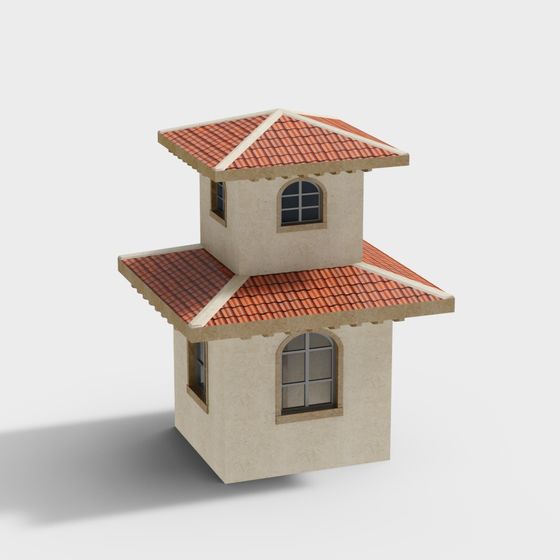 Charming Mediterranean Cottage 3D model