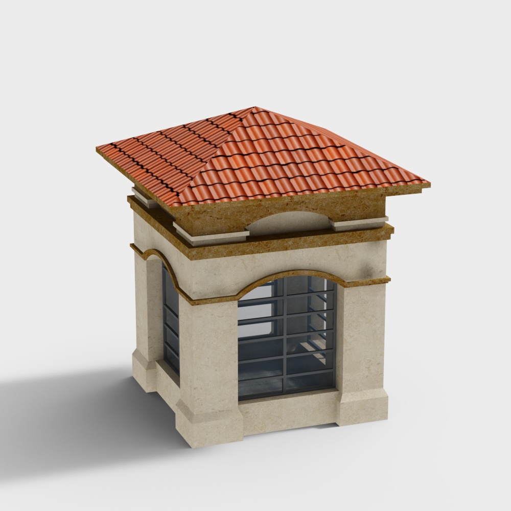 Community security booth and security booth