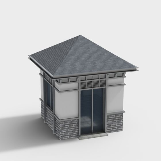 Low Poly Stylish Cabin 3D model