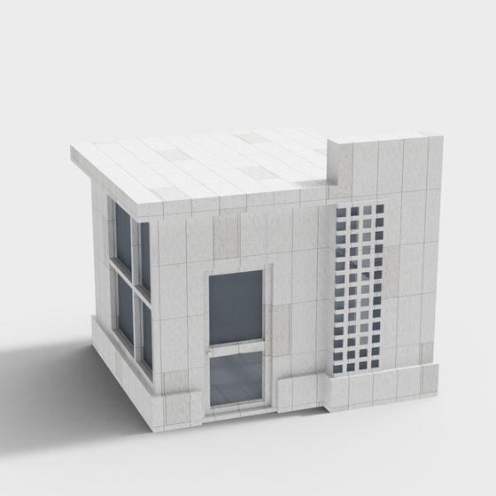 Urban Cabin 3D model - Minimalist Design