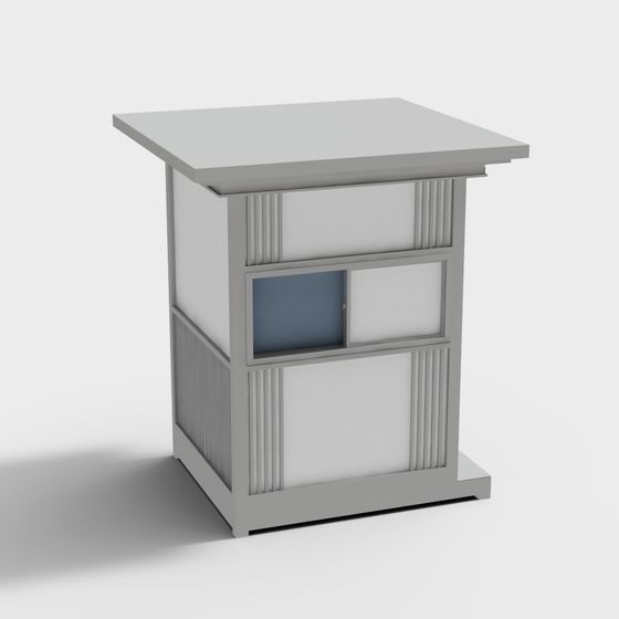 Stylish Urban Newsstand 3D model for Creative Projects