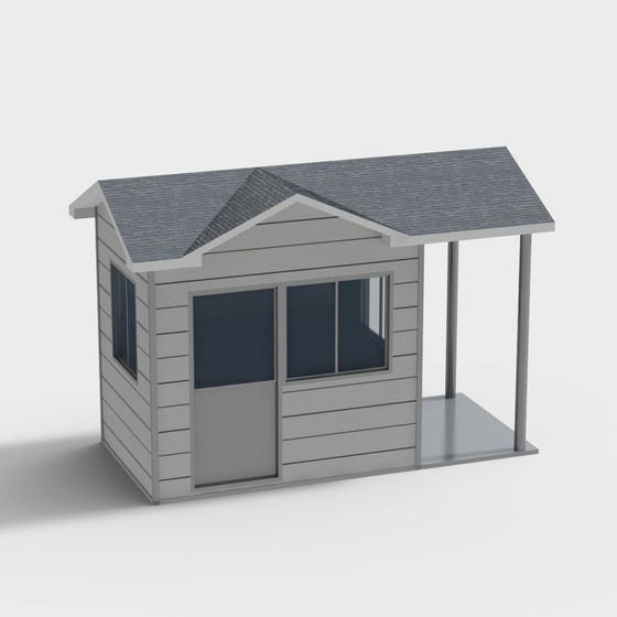 Charming Low-Poly Cottage 3D Model