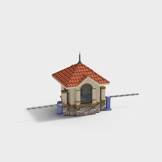Gated Entrance Pavilion 3D model