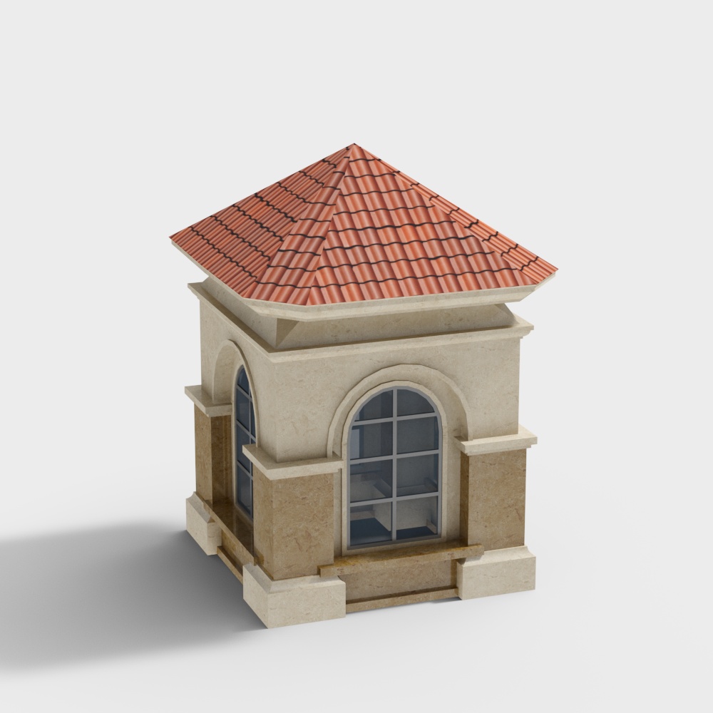 Ancient town landscape sentry box