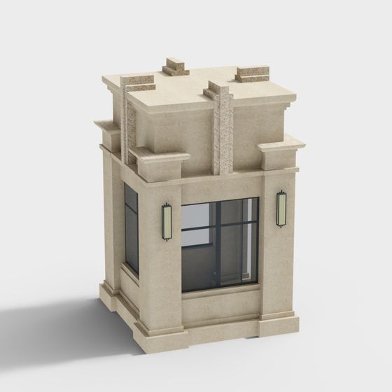 Urban Cottage 3D model for Designers