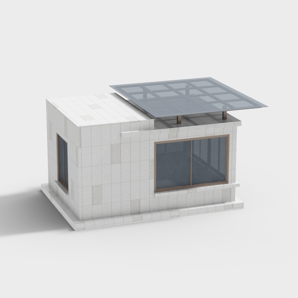 Marble guard box security booth