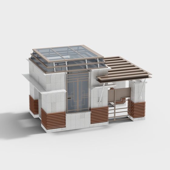 Urban Oasis Low-Poly 3D Model for Various Applications