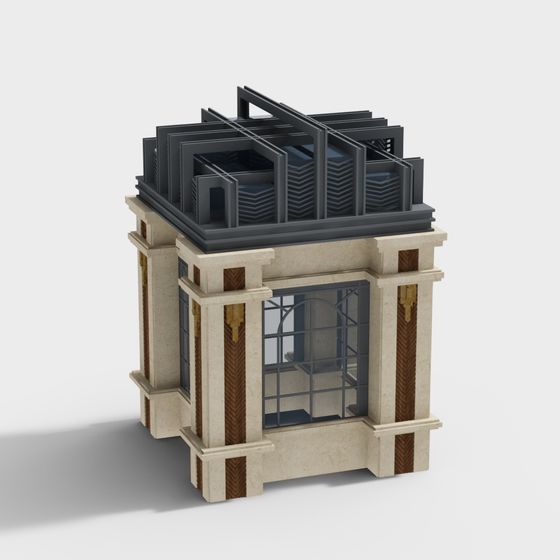 Urban Light 3D Model - Fusion of Modernity and Classic