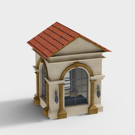 Low-Poly Rustic Cottage 3D model