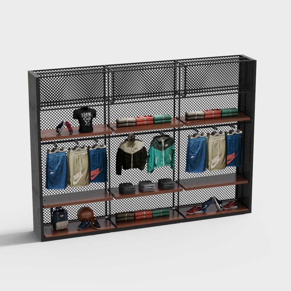 Industrial Display Rack 3D model
